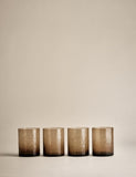 Hammered glass tumblers set of 4, imported from the UK