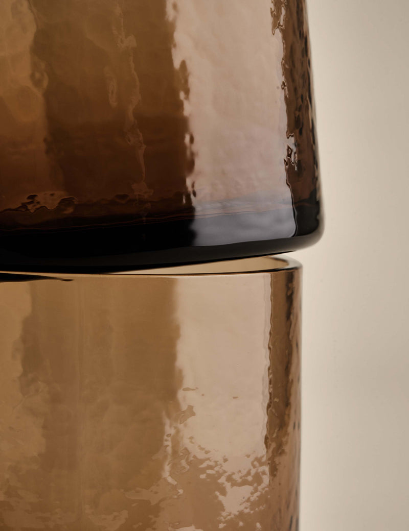 Hammered glass tumblers set of 4, imported from the UK