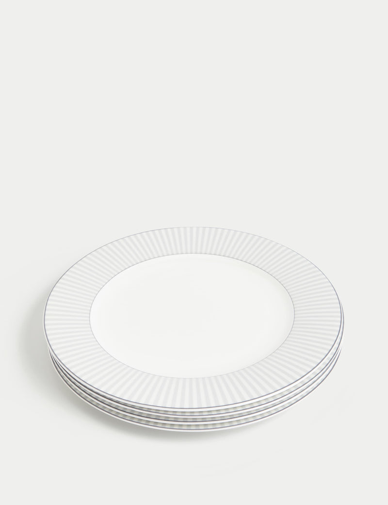Hampton fine bone china dinner plates set of 4, UK version