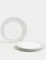 M&S Set of 4 Hampton Dinner Plates- Buy online at McGrocer