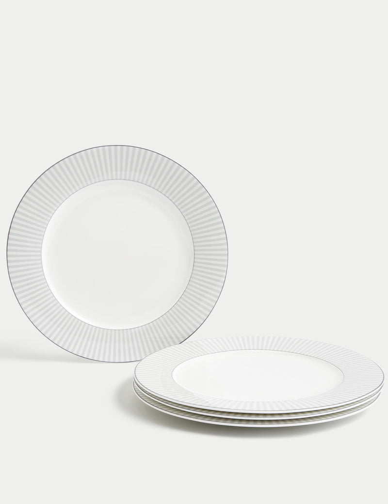 Hampton fine bone china dinner plates set of 4, UK version