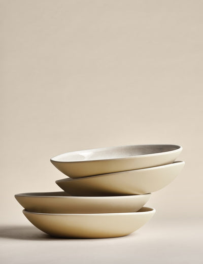 M&S Set of 4 Linen Reactive Picnic Pasta Bowls- Buy online at McGrocer