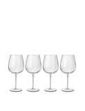 Luigi Bormioli Optica fluted gin glasses set of 4, UK version