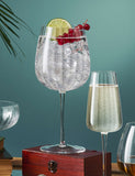Luigi Bormioli Optica fluted gin glasses set of 4, UK version