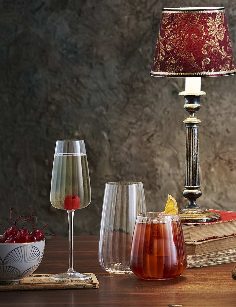 Luigi Bormioli Optica champagne flutes set of 4 (British brand)