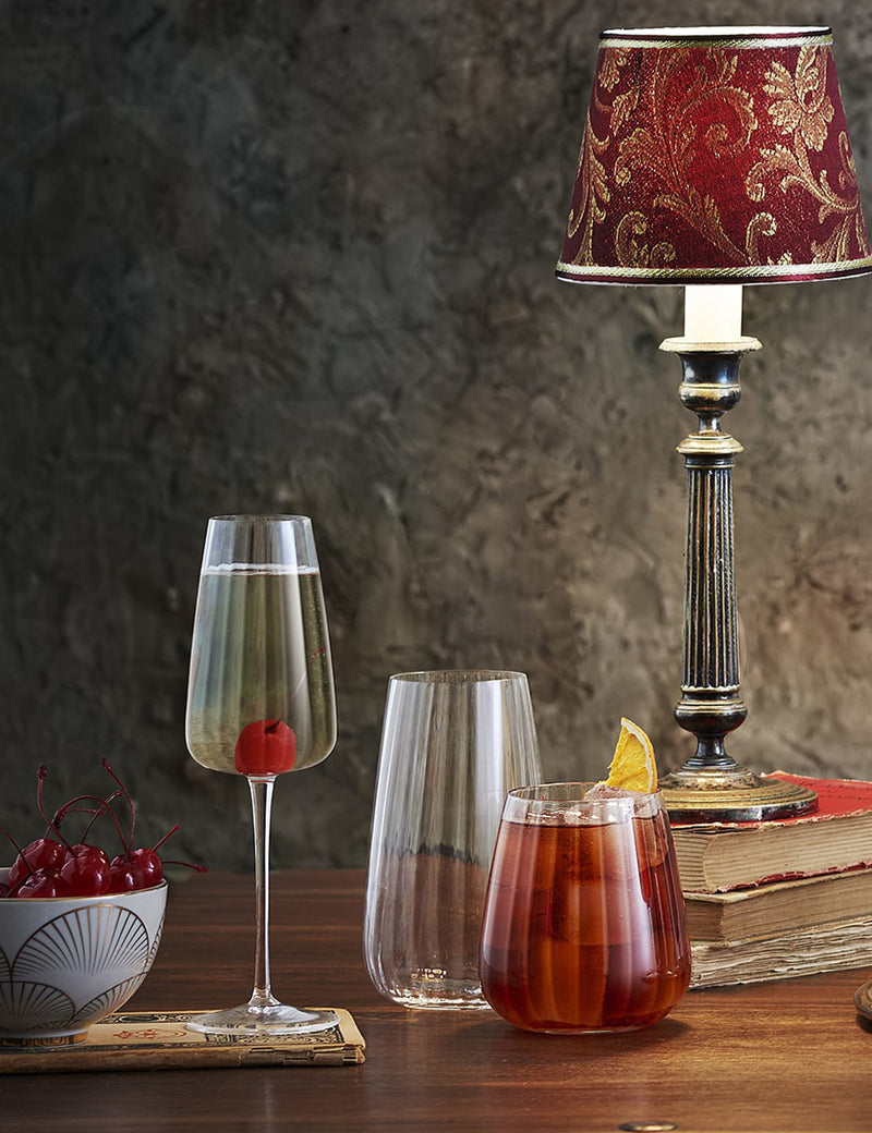 Luigi Bormioli Optica champagne flutes set of 4 (British brand)