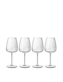 Set of 4 Optica White Wine Glasses