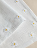 Cotton daisy napkins set of 4 embroidered - British product