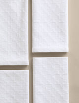 M&S M&S Set of 4 Pure Cotton Jacquard Napkins- Buy online at McGrocer