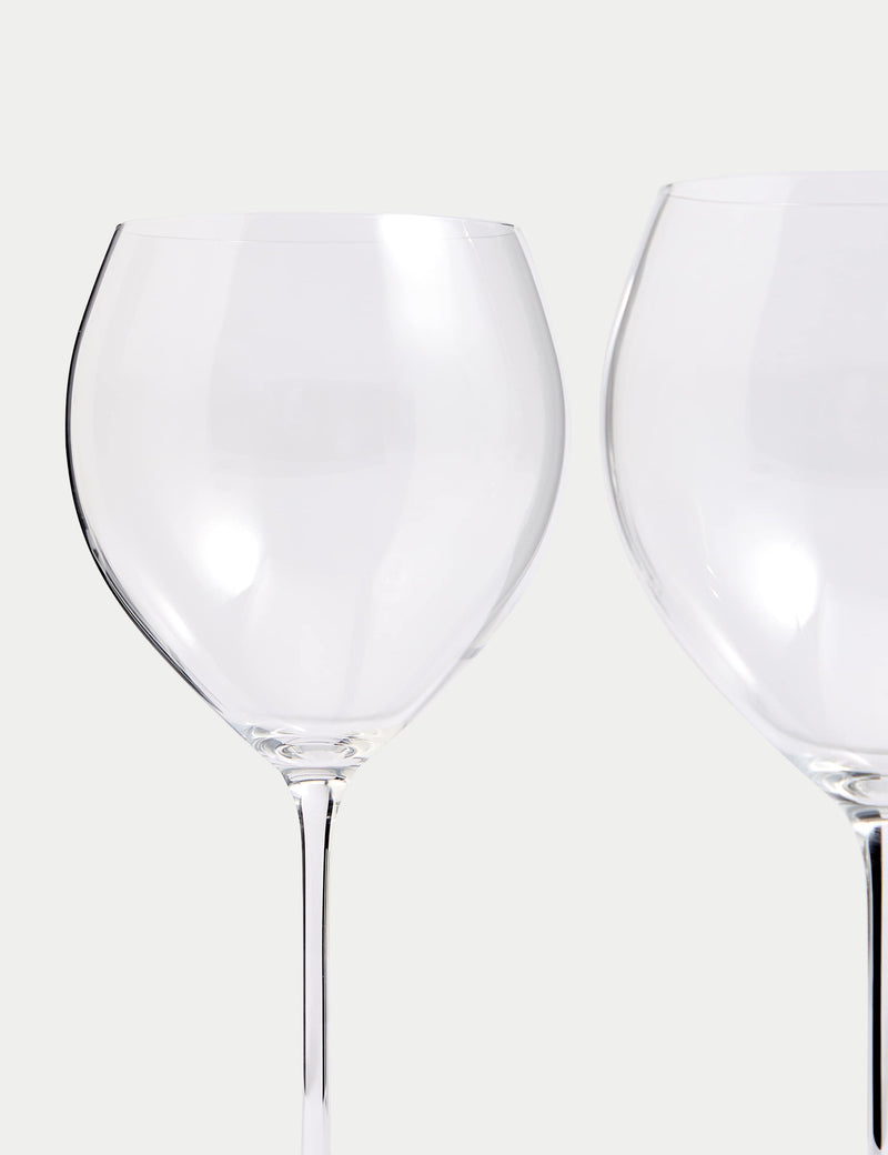 Rich white wine glasses set of 4 crystal (British brand)