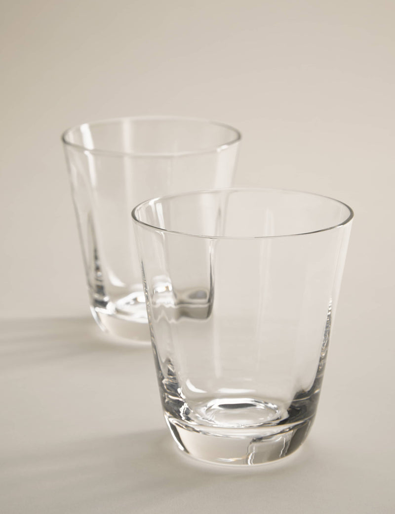 Clear soda optic tumblers set of 4, imported from the UK