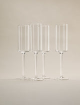 M&S Set of 4 Straight Sided Champagne Flutes- Buy online at McGrocer