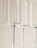Set of 4 straight sided wine glasses, UK version