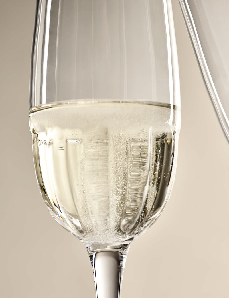 M&S textured champagne flutes set of 4 (British brand)