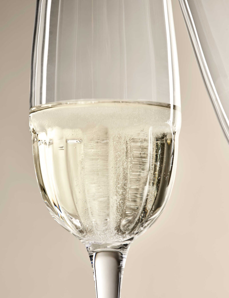M&S textured champagne flutes set of 4 (British brand)