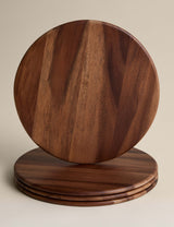 M&S Set of 4 Acacia Wood Round Placemats- Buy online at McGrocer