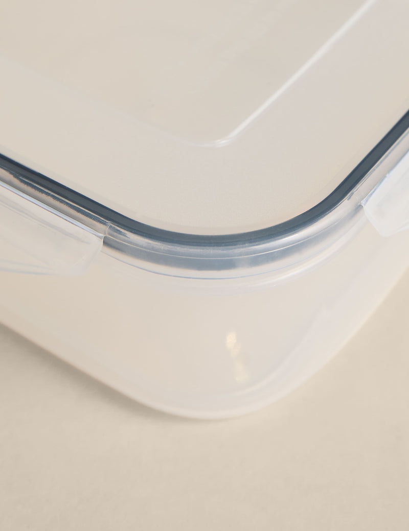 Set of 5 1.2L clip top storage boxes (British brand)