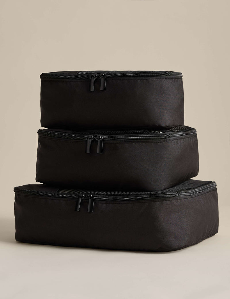 Packing cubes set of 5 with zip cubes and shoe bag, imported from the UK