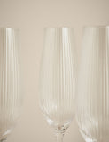 Maxim Optic champagne flutes set of 6 (British brand)