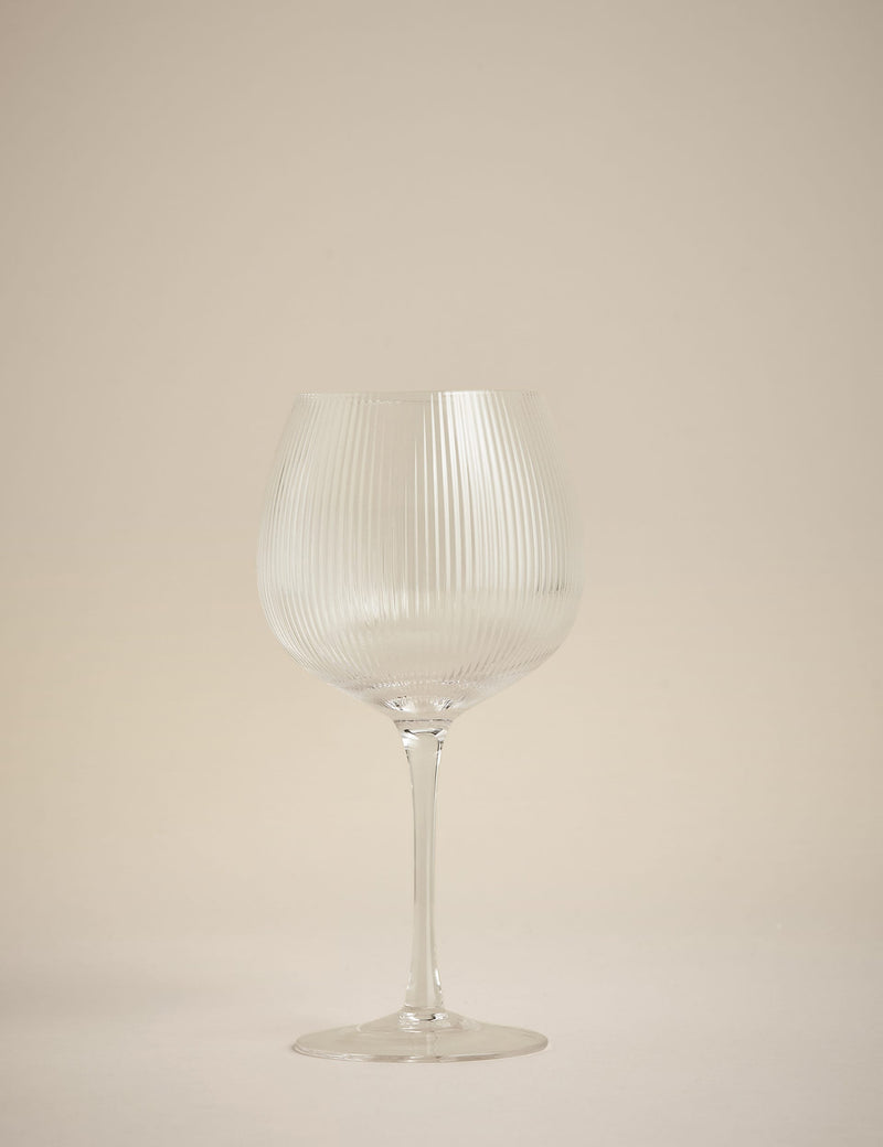 Maxim Optic gerippte Gin Gläser Set von 6 (Britische Marke)