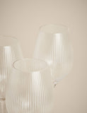 Maxim Optic ribbed wine glasses set of 6 (British brand)