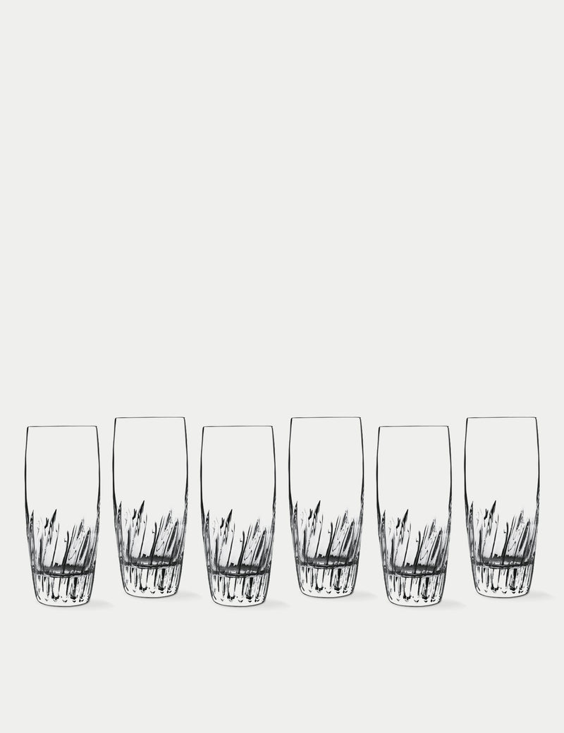 Luigi Bormioli Mixology Incanto highball glasses set of 6, UK version