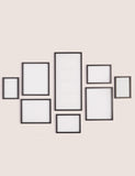 Set of 8 gallery photo frames (British brand)