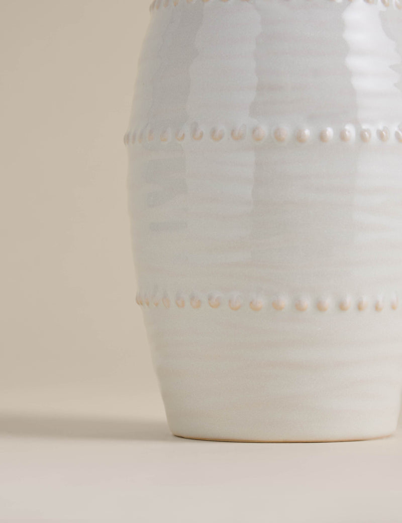 Bobble ceramic jug 31cm height textured design, imported from the UK