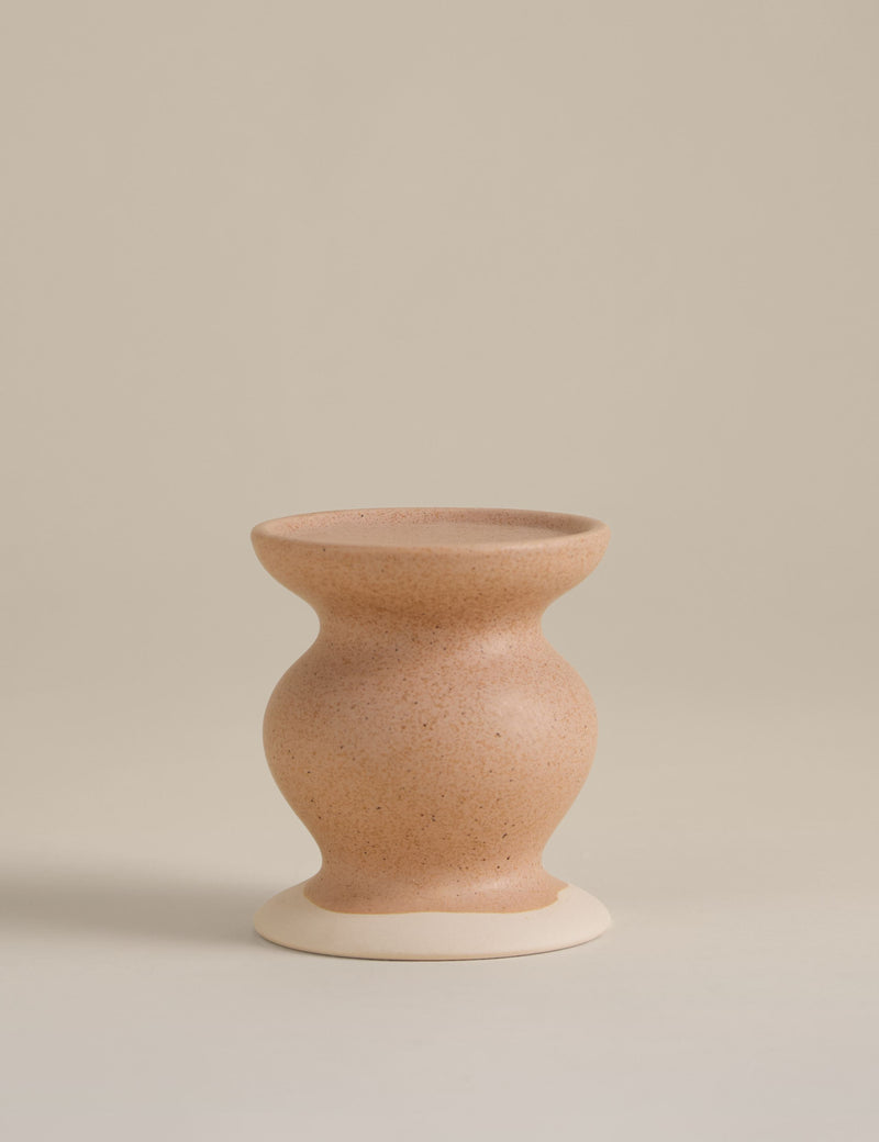Ceramic pillar candle holder (British brand)