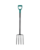 Garden Pointed Spade, Fork or Shovel with Ergonomic Handle