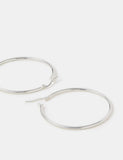 Accessorize silver hoop earrings 5cm (British brand)