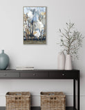Gallery Direct framed canvas of birch trees (British brand)