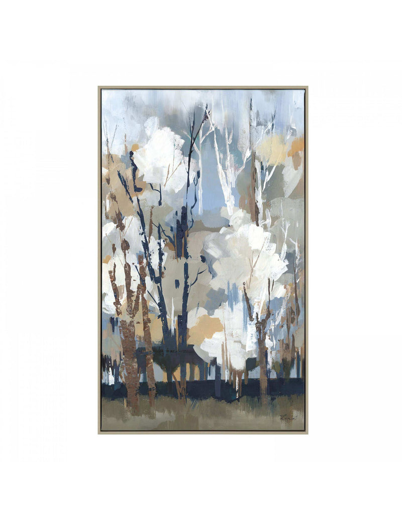 Gallery Direct framed canvas of birch trees (British brand)