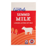 Skimmed UHT milk long life low fat dairy product, UK version
