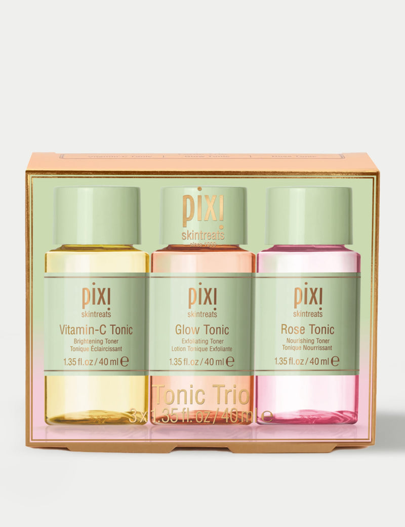 Pixi Beauty skin tonic trio set of travel-size toners (British brand)