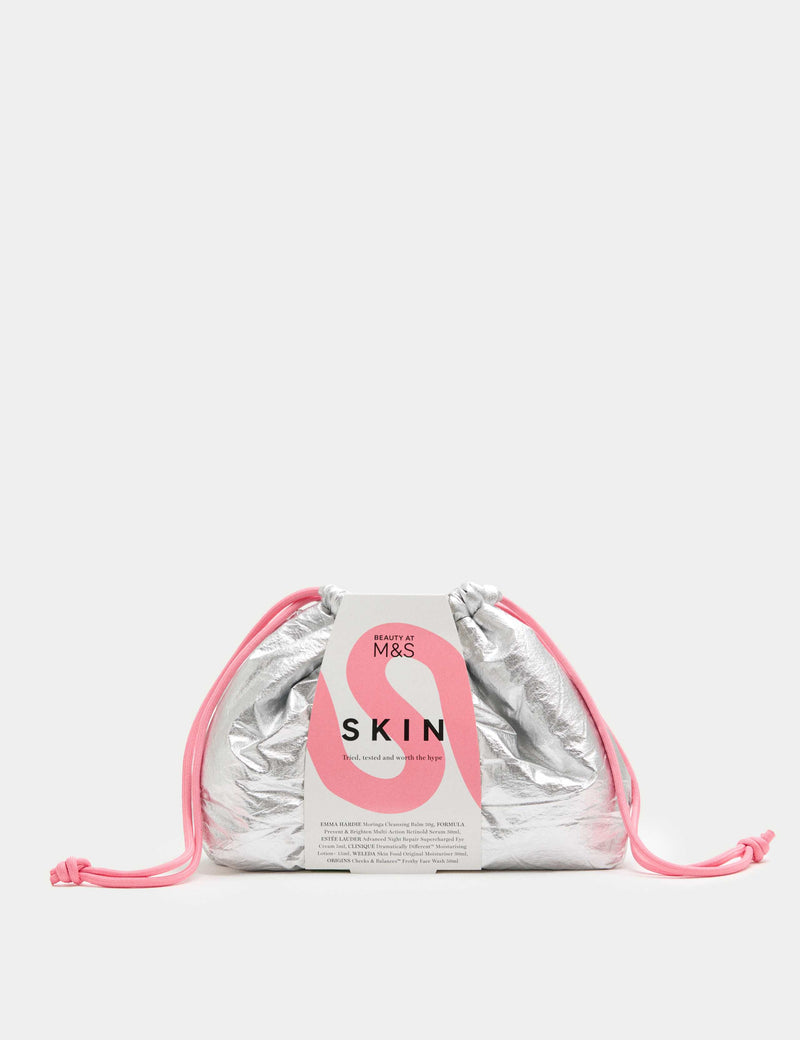 Skincare gift bag with six skincare products (British brand)