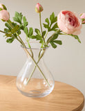 Small bouquet vase tapered glass 16.5cm, imported from the UK