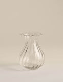 Small Fluted Glass Bouquet Vase