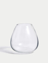M&S Small Glass Teardrop Vase- Buy online at McGrocer