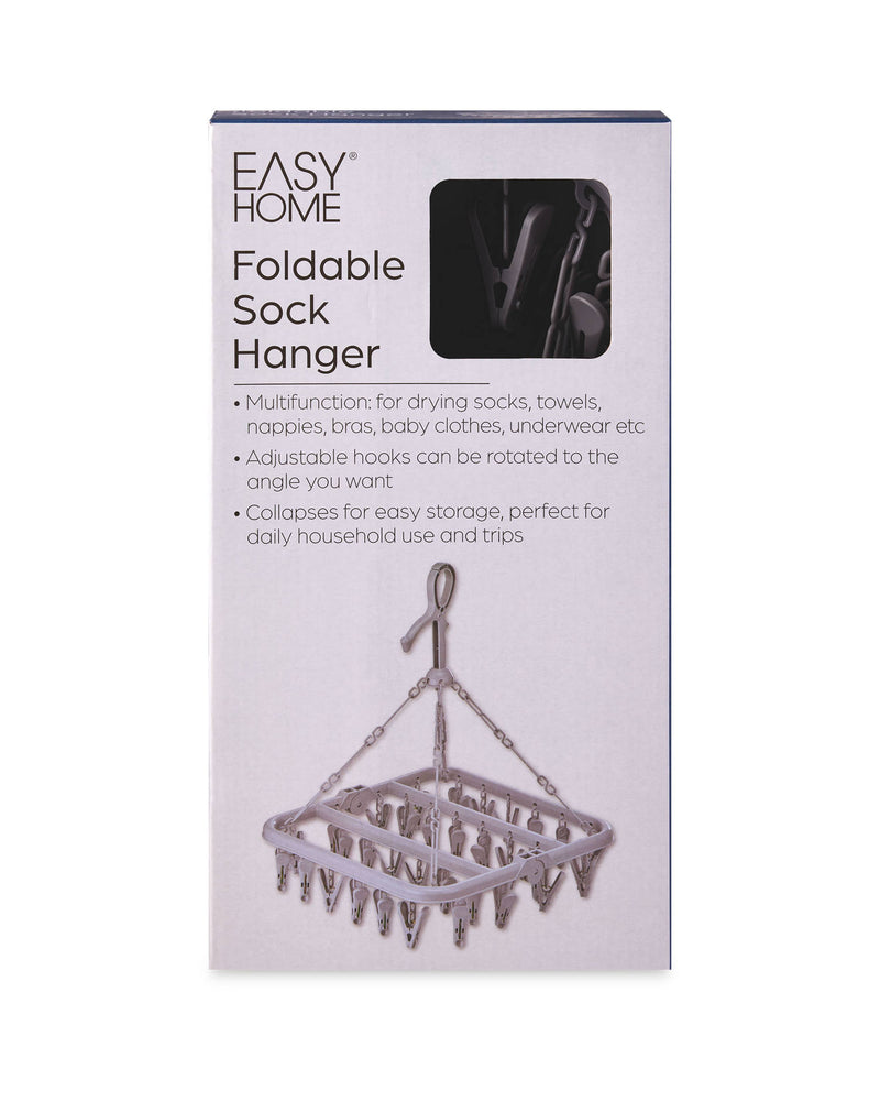 Peg basket and sock hanger with 36 pegs (British brand)