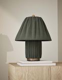 Soft Pleated Fabric Table Lamp (British brand)