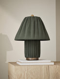 Soft Pleated Fabric Table Lamp (British brand)