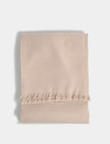 Soft textured throw 130x170cm chenille finish fringed edges, imported from the UK