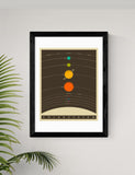 East End Prints Solar System framed art print - British product