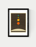 East End Prints Solar System framed art print - British product