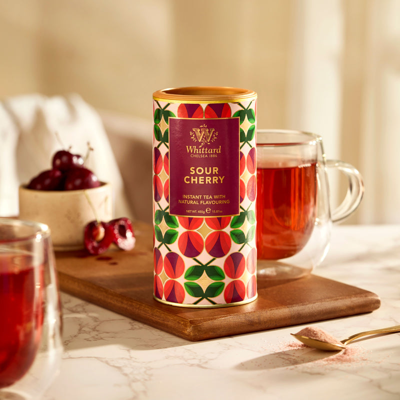 Whittard sour cherry instant tea 450g, imported from the UK
