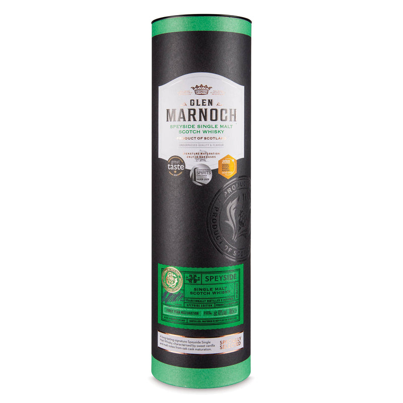 Speyside single malt Scotch whisky in a bottle, UK version
