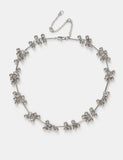Sphere cluster necklace with brass and acrylic beads - British product