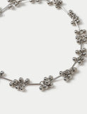 Sphere cluster necklace with brass and acrylic beads - British product