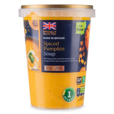Spiced pumpkin soup with butternut squash and coconut (British brand)